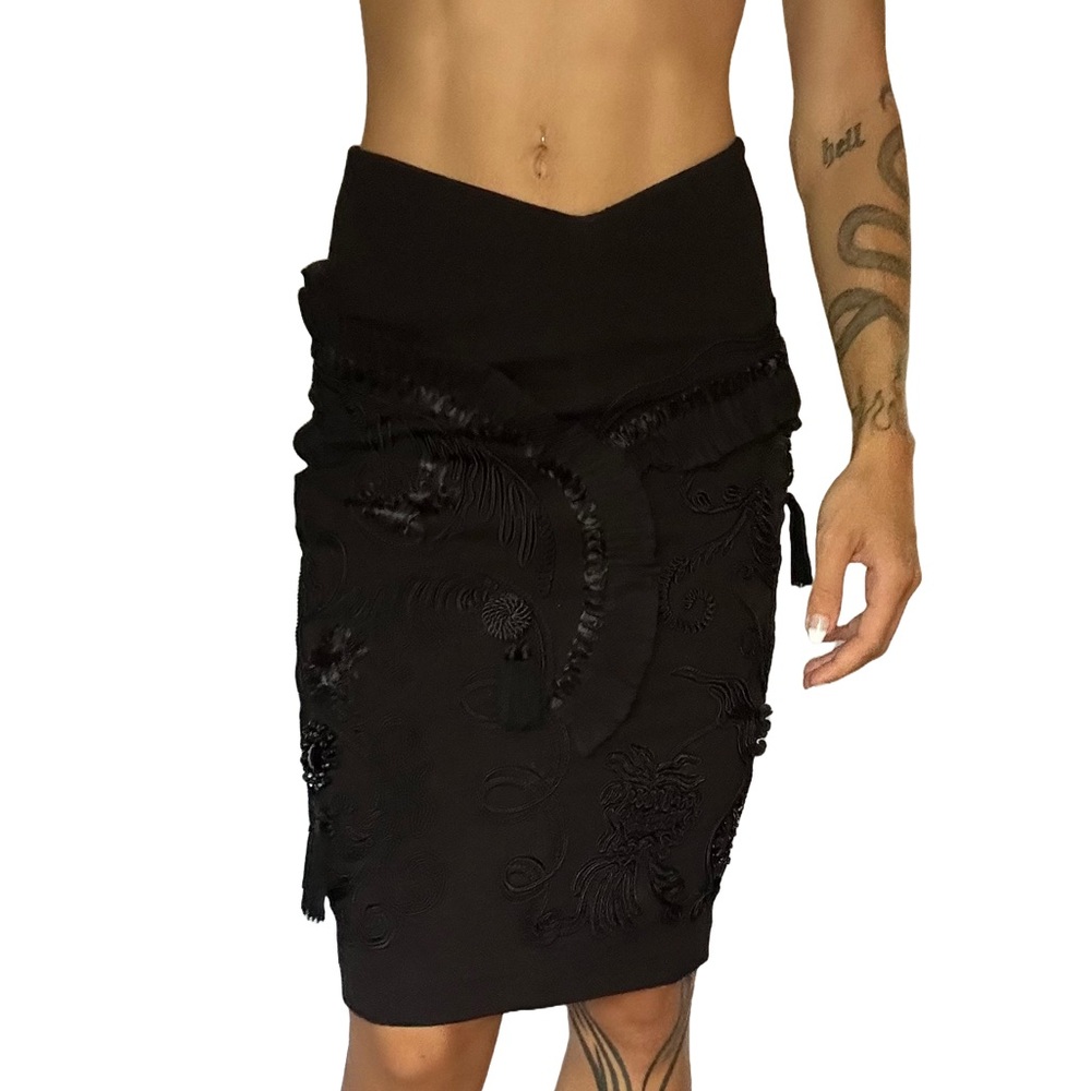 Vintage H&M Ornate Pencil Skirt